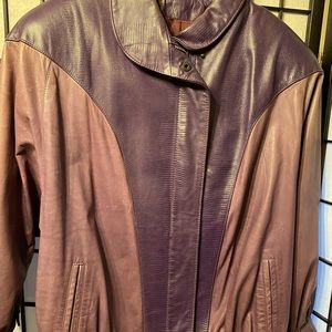 Leather Jacket; 100% leather; lined and very heavy